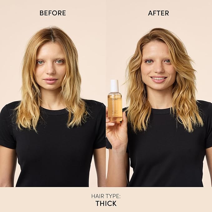 OUAI Wave Spray - Texture Spray for Hair with Coconut Oil & Rice Protein - Adds Texture, Volume & Shine for Beach Waves - Paraben Free, Safe for Color & Keratin-Treated Hair (6 fl oz)