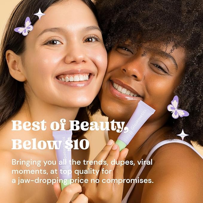 Glossmetics Lychee-Berry Overnight Lip Mask - Hydrating, Moisturizing Lip Balm for Soft, Smooth Lips (Pack of 2)