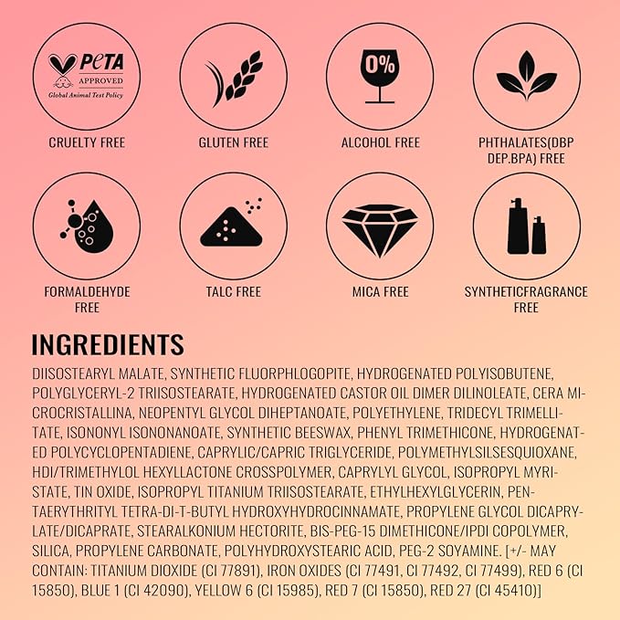 Oulac Wine Red Lipstick for Women with Metallic 3D Shine Lightweight Hydrating Formula, High Impact Lip Color, Vegan Beauty, Full Coverage Lip Makeup, Christmas Gifts for Women, One Last Kiss (14)