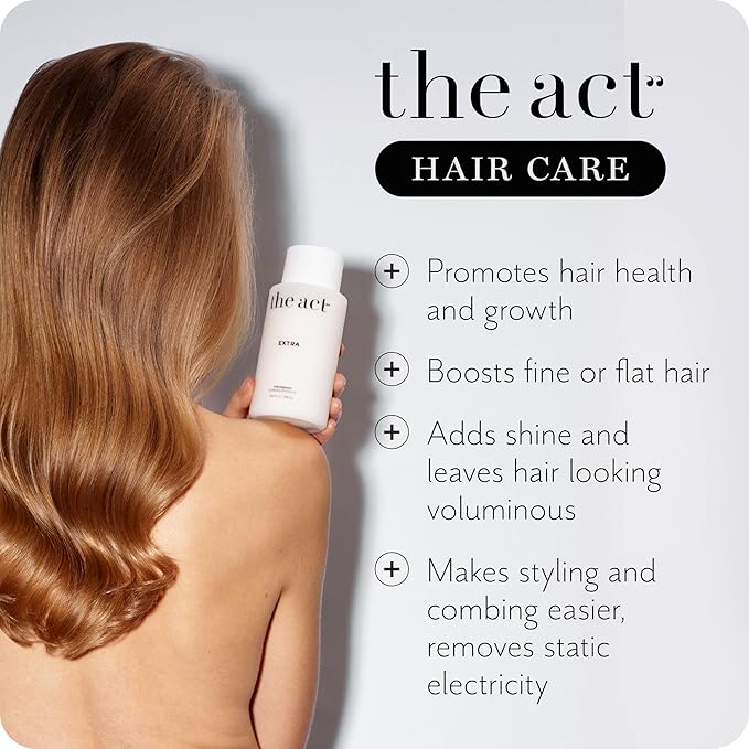 The Act Extra Hair Conditioner for All Hair Types - Deep Hydration and Nourishment for Dry, Damaged, and Color-Treated Hair - Restores Strength with Plant Proteins for Women Men, Vegan 9.47 Fl Oz
