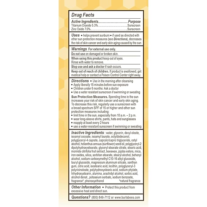 Burt's Bees BB Cream with SPF 15, Light, 1.7 Oz (Package May Vary)