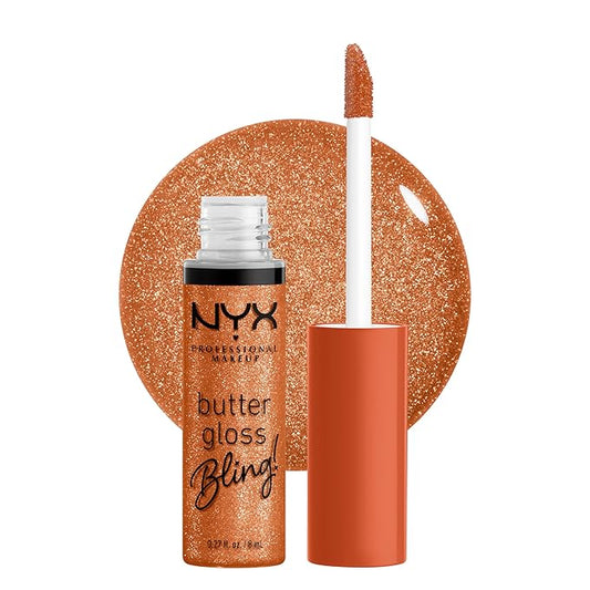 NYX PROFESSIONAL MAKEUP Butter Gloss Bling Lip Gloss, Non Sticky and Shiny Vegan Lip Makeup - Pricey