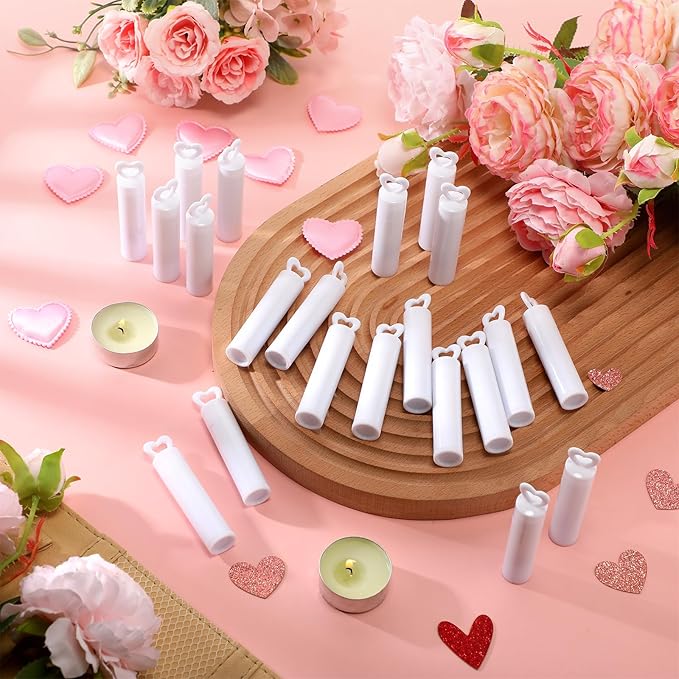 100 Pcs Lip Balm Bulk Heart Shape Lip Balm Jasmine Scented Beeswax Lip Balm Moisturizing Lip Balm Add Your Own Labels for Teacher Baby Shower Coworkers Friend Gift