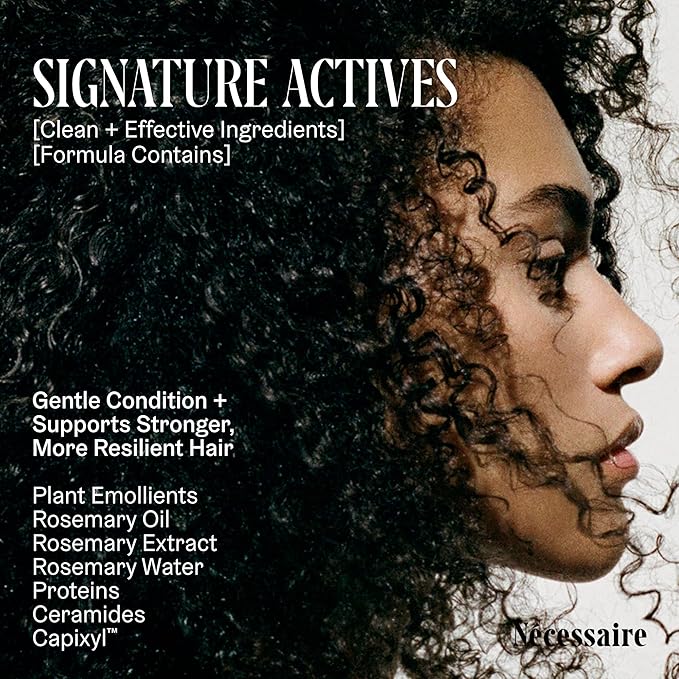 Nécessaire Rosemary Conditioner With Pump | Multi-Protien Strengthening Conditioner For Thinning Hair. For Women + Men. Good For All Hair Types/Textures. Color-Safe. 500 ml / 16.9 oz