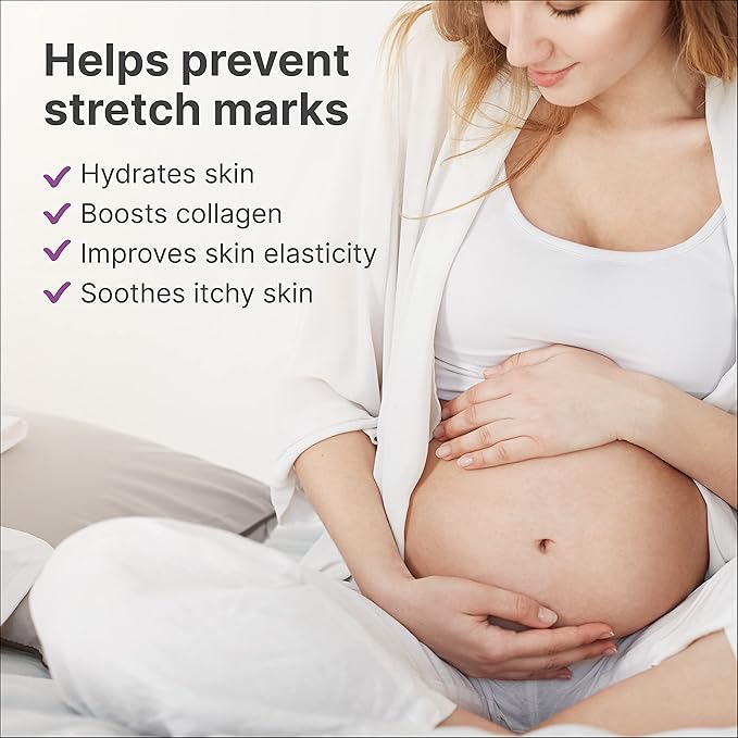 TriLASTIN Maternity Stretch Mark Cream for Pregnancy - 4 Oz (3-Pack) - Hypoallergenic & Paraben-Free Silicone Scar Cream & Shea Butter - Pregnancy Must Haves