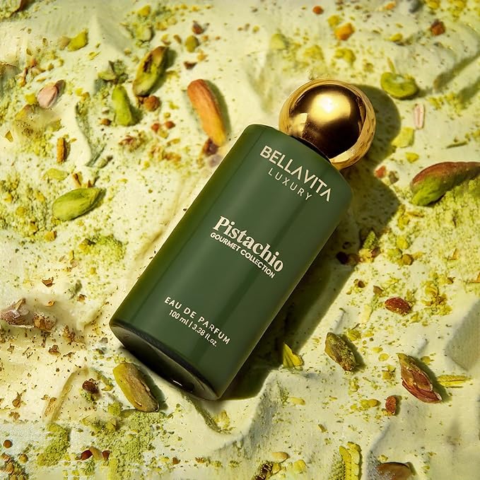 BELLAVITA Gourmet Collection Pistachio Edp Fruity, Floral, Sweet Woody Long Lasting Fragrance Perfume For Men And Women 100ml