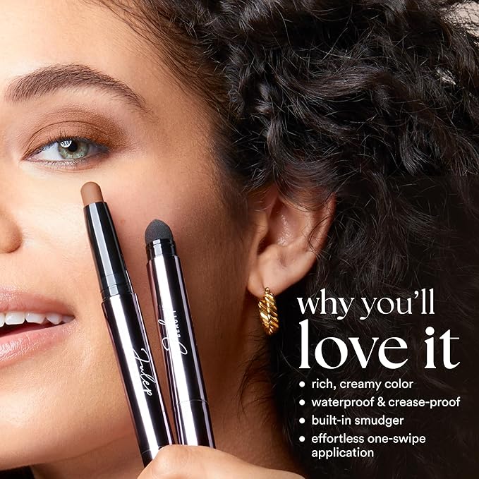 Julep Eyeshadow 101 Cream-to-Powder Waterproof Shadow Stick – Taupe Shimmer – Long-Lasting, Crease-Proof, Soft Grey Shimmer Eyeshadow with Built-in Smudger