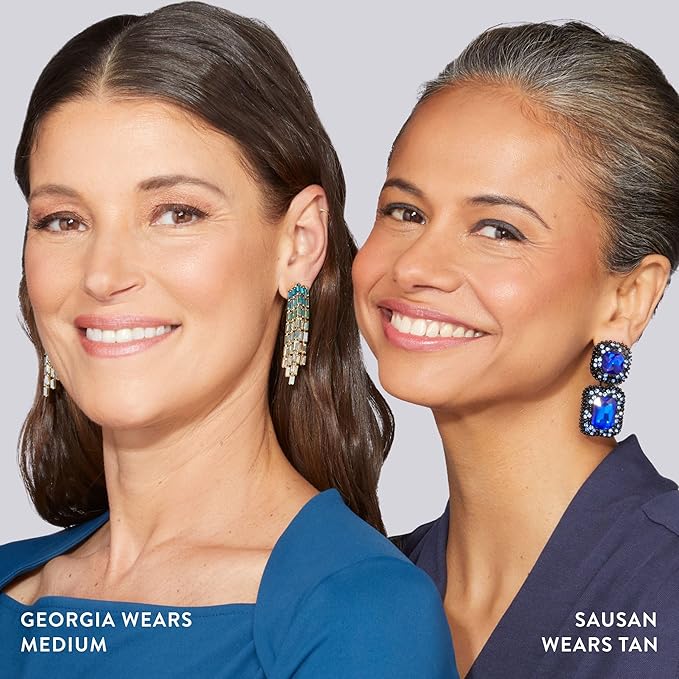 LAURA GELLER NEW YORK Award-Winning Baked Balance-n-Brighten Color Correcting Powder Foundation - Tan - Buildable Light to Medium Coverage - Demi-Matte Natural Finish