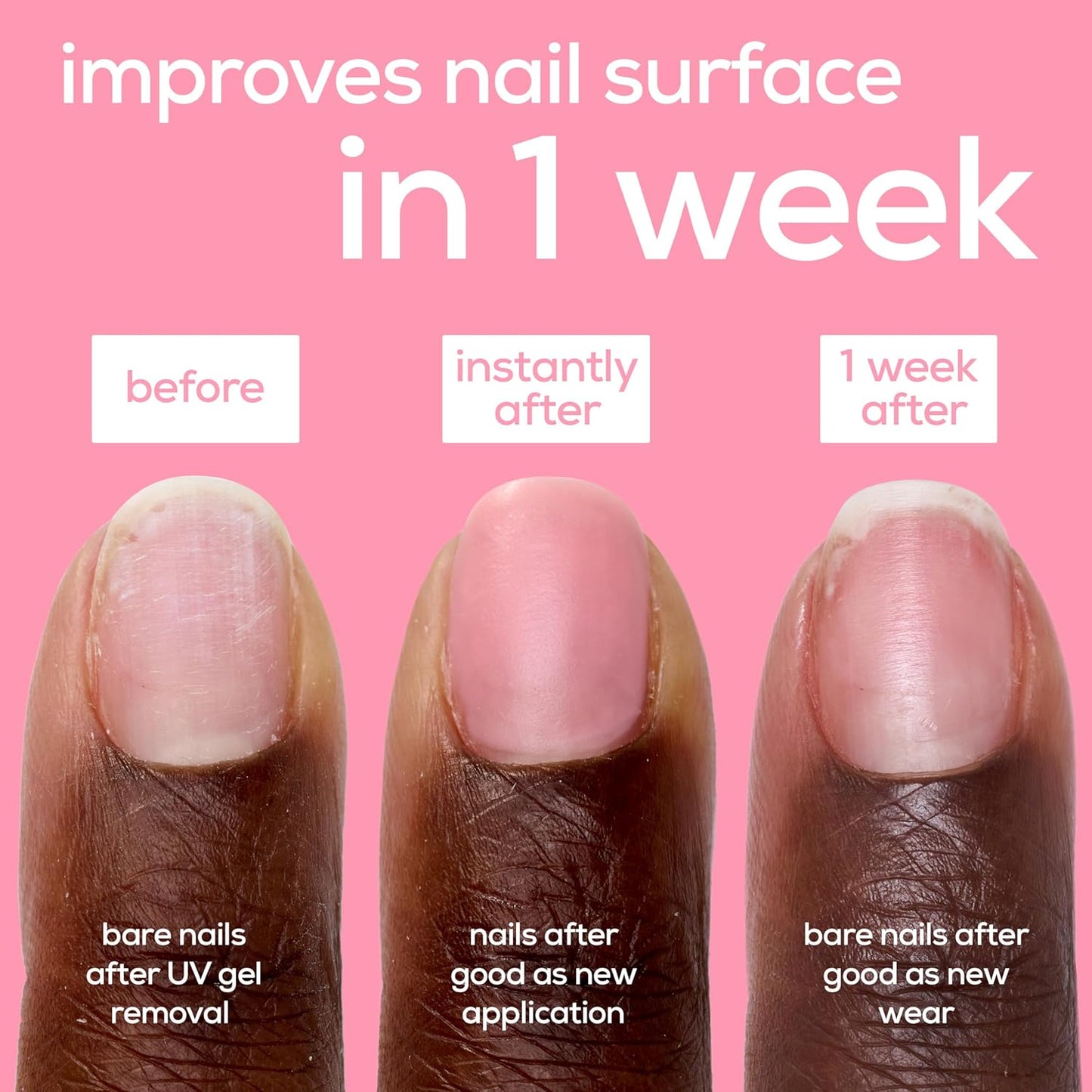 essie Nail Care, Ceramide-Infused Nail Treatment, Vegan, Good As New Concealer & Perfector, 0.46 Fl Oz