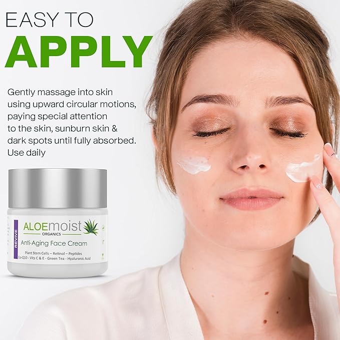 Advanced Retinol Cream for Face | Revive Anti Aging Face Cream for Women & Men Topical Retinoid Wrinkle Repair Day or Night Moisturizer, Organic Retinol Facial Moisturizer for Aging Skin Care, 2 Pack