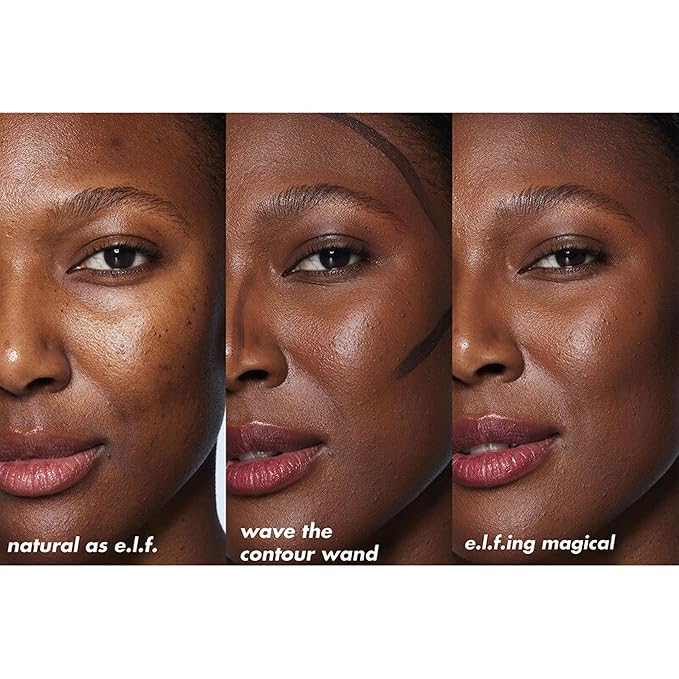 e.l.f. Halo Glow Contour Beauty Wand, Liquid Contour Wand For A Naturally Sculpted Look, Buildable Formula, Vegan & Cruelty-free, Deep/Rich