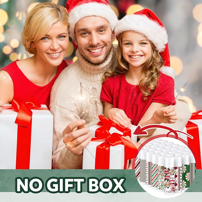 50 Pcs Lip Balm in Bulk Gift Set Moisturizing Lip Moisturizer Candy Themed Baby Shower Favors Candy Themed Gifts with Assorted Fruit Flavors for Women Men Dry Chapped Lips Christmas Gifts