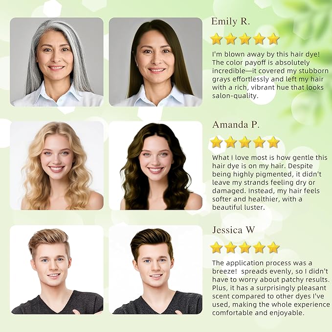 Hair Dye Shampoo 3 in 1 for Gray Hair Coverage,Argan nut Natural Shampoo Hair Dye for Women & Men/Ammonia-Free 500ml(Linen)