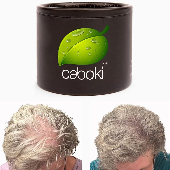 Hair Loss Concealer. Covers Bald Spot And Makes Thin Hair Look 10X Fuller Instantly. All-Natural Hair Building Fiber. Trial Size, 10-Day Supply. Gray