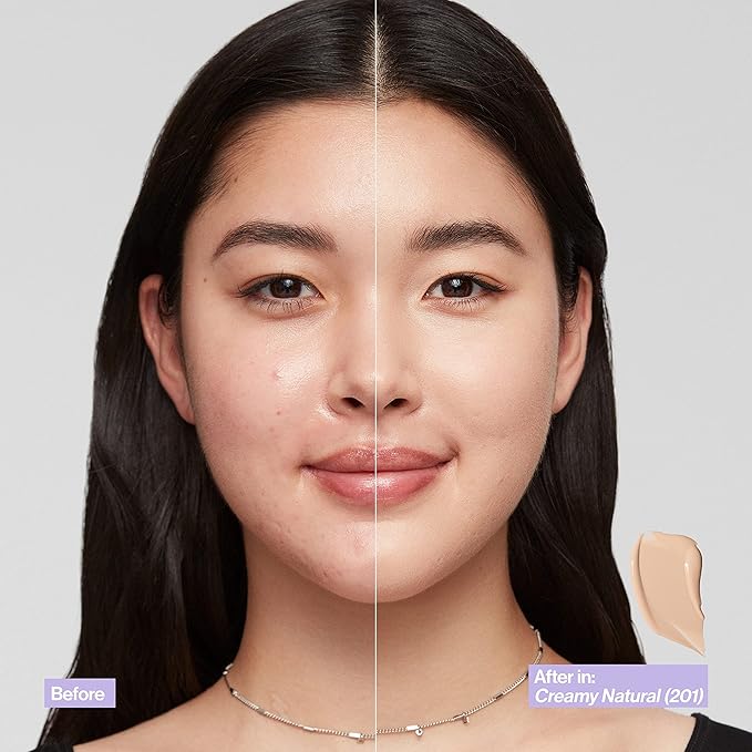 Revlon Illuminance Skin-Caring Liquid Foundation, Hyaluronic Acid, Hydrating and Nourishing Formula with Medium Coverage, 213 Light Natural (Pack of 1)