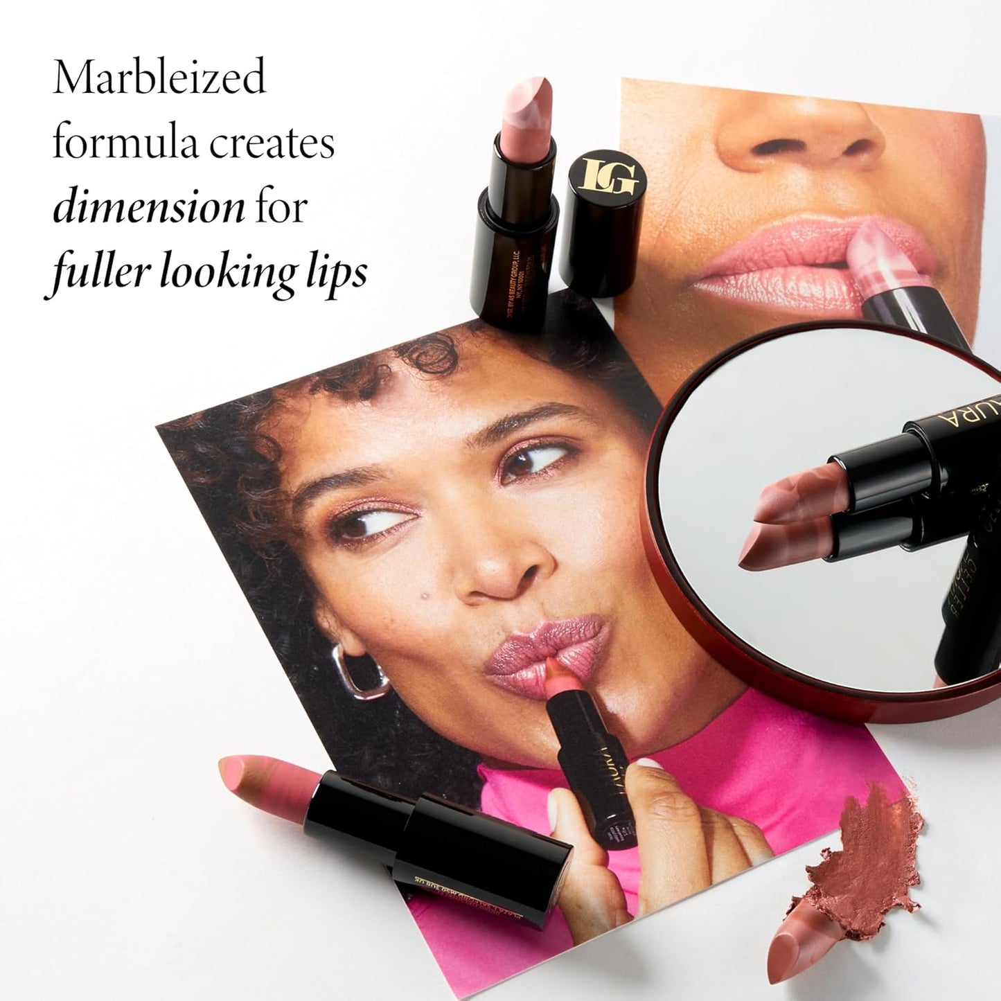 LAURA GELLER NEW YORK Italian Marble Sheer Lipstick - Strawberry Toffee - Hydrating & Lightweight - Vitamin E & Caster Seed Oil - Cream Finish