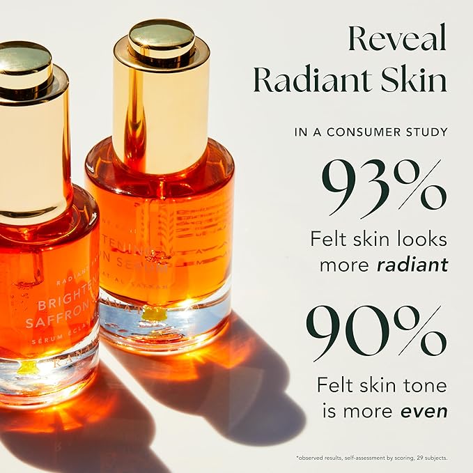 RANAVAT Radiant Rani - Brightening Saffron Serum & Retinol Eye Creme Duo - Diminish Hyperpigmentation and Increase Radiance with Facial Serum (2 Piece)
