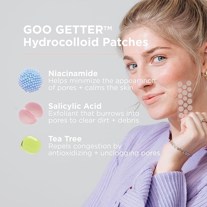 ZitSticka Pimple Patches for Face and Body, Goo Getter Hydrocolloid Patches to Cover Zits & Blemishes, Acne Patches or Zit Spot Stickers, Body Blemish Patch (Sucks to be Goo 23 Pack)