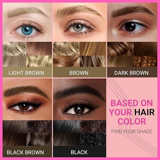 iMethod Eyebrow Pen - Eyebrow Pencil Magical 2-in-1 Eye Brow Pencils for Women with 4-Fork-Tip & Precise Brush-Tip for Natural Hair-Like Brows, Last All-Day, with Eyebrow Spoolie Brush, Black Brown