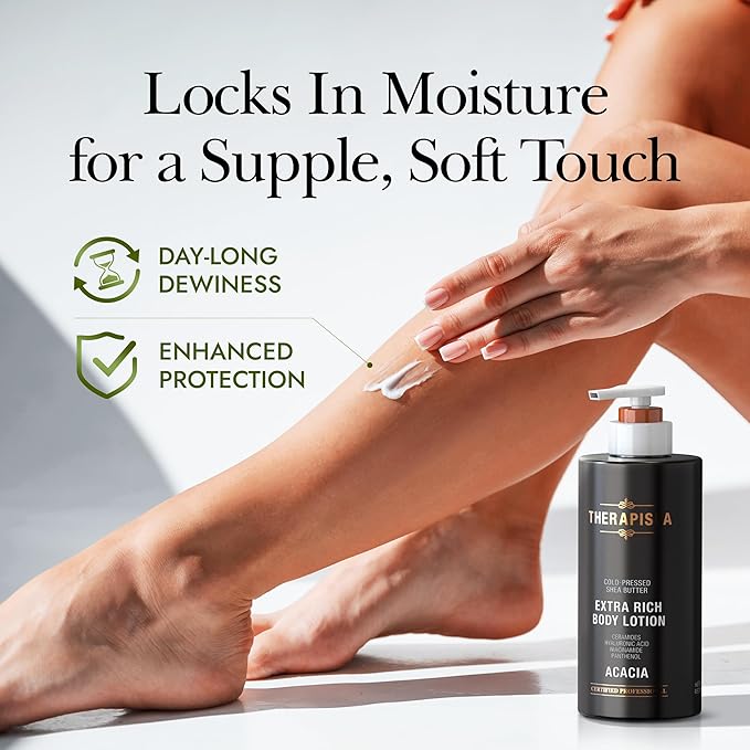 Scented Body Lotion for Women – Refreshing Moisturizer with Shea Butter, Ceramides & Panthenol to Revive & Nourish Dry Skin – Used by All Genders (Bergamot & Olive, 17.0 fl oz)