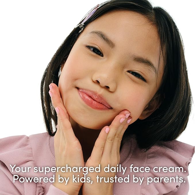 Evereden Kids Face Cream: Cool Peach, 1.7 oz. | Face Lotion | Clean and Non-Toxic Face Moisturizer | Multi-Vitamin Skin Care for Kids