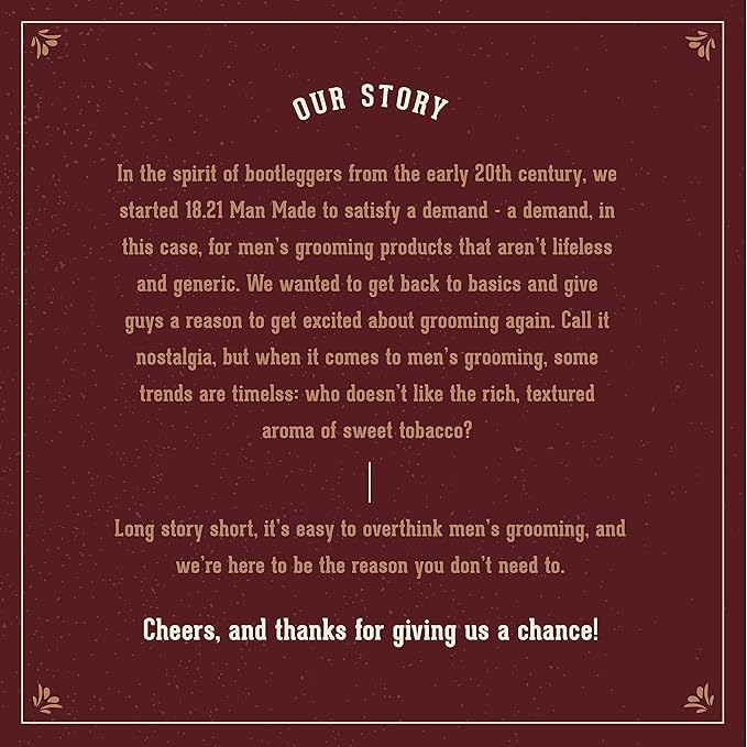18.21 Man Made Lip Balm - Original Old Fashioned Flavor, Lip Protectant Hydrates & Moisturizes with Beeswax, Cocoa Butter & Vitamin E