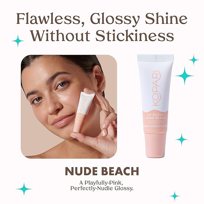 Kopari Nude Peach Lip Glossy 3pk