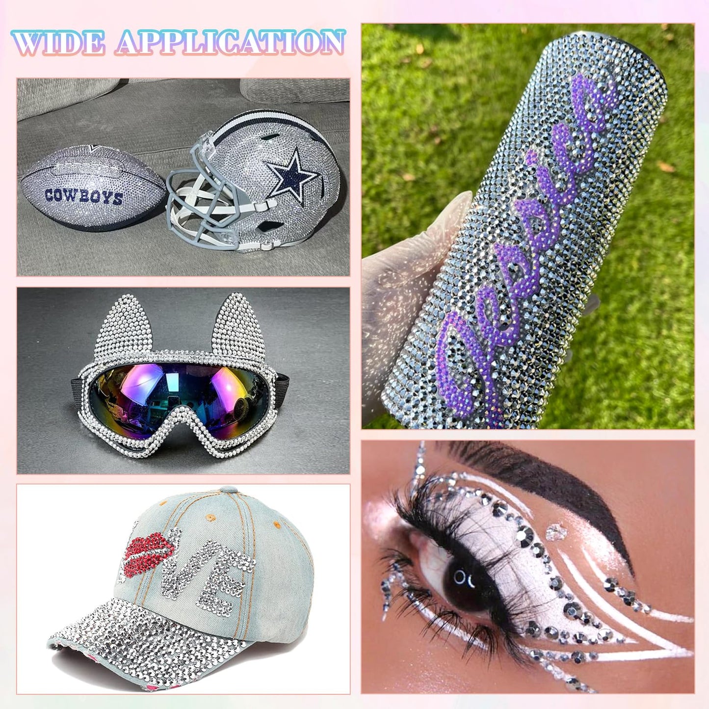 30000Pcs Resin Silver Rhinestones for Bedazzling Crafting with b7000 Jewelry Glue, Bulk Flatback Gems Bedazzler Kit for Crafts Clothes Shoes Fabric Nail Diamond Art, Assorted Size 2/3/4/5/6mm