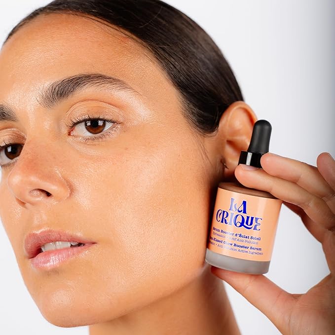 Bronzing Face Serum - Hydrating Serum with Hyaluronic Acid - Anti-Pollution Bronzer Drops for Radiant Skin Glow - All Skin Types - 99% Natural Ingredients Face Tanner - Vegan - 1 Fl Oz