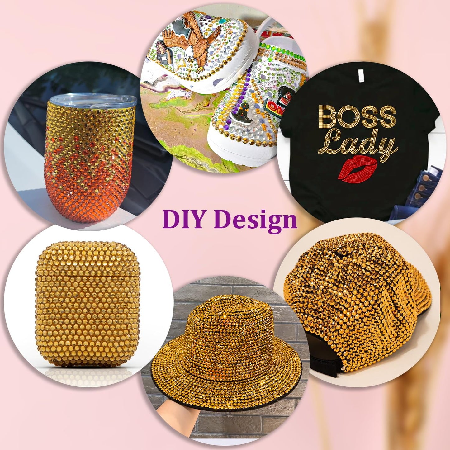 30000Pcs Resin Rhinestones for Bedazzling with Tweezers, Mine Gold Rhinestones for Crafting with B7000 Jewelry Glue for DIY Crafts Clothing Tumblers Shoes Fabric Nail Art