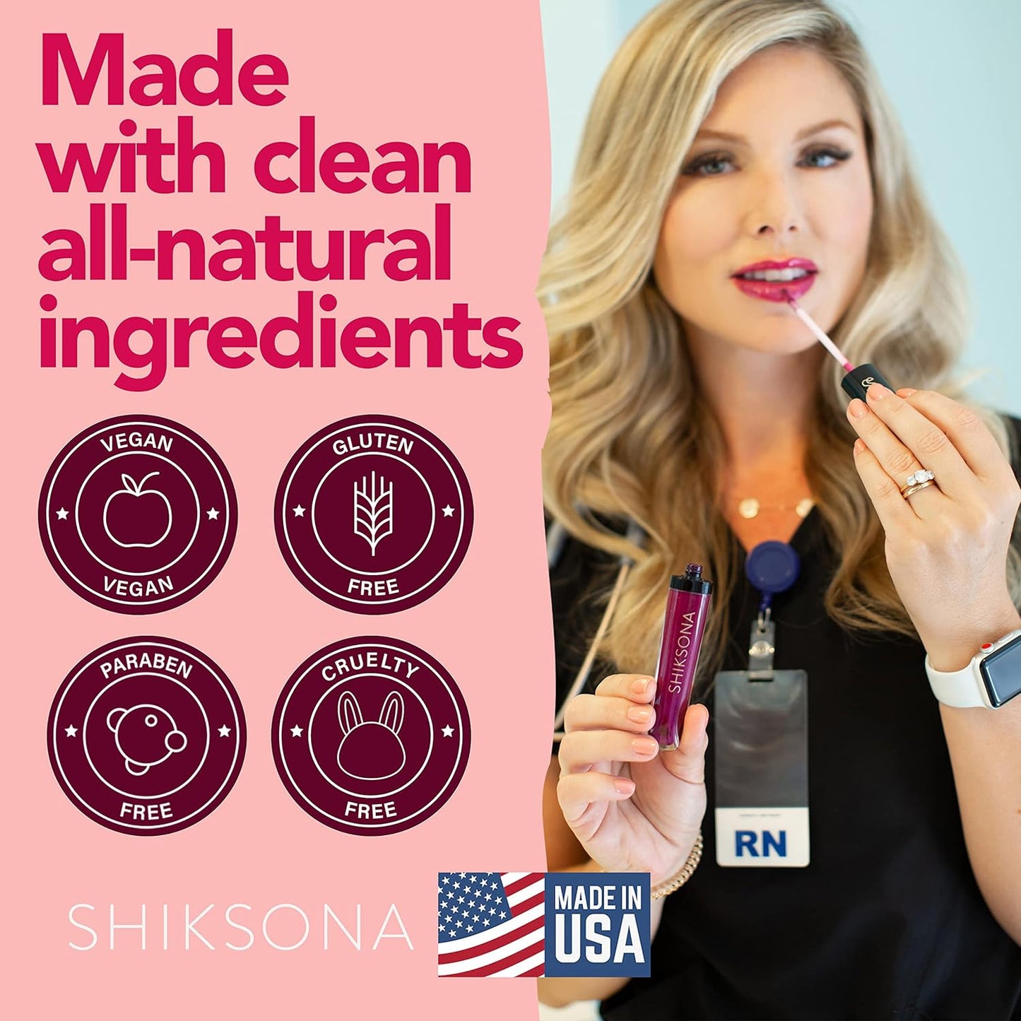 High Shine Lip Gloss | Hydrating, Vegan, Non-Sticky Lipgloss in a Timeless, Universal Color | Sassy Stunner (Sheer Peach with Pink Shimmer)