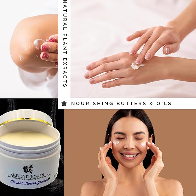 Ultra Moisturizing & Hydrating Body Butter Cream with Botanical Oils, Natural Ceramides, Hyaluronic Acid, Squalane, Cupuacu & Mango Butters-Heal, Soften & Repair Dry Skin 8oz