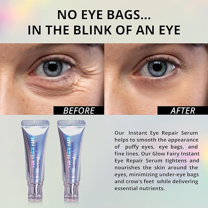 Eye Repair Serum (10g) - Under Eye Cream for Dark Circles to Reduces Eye Bags, Puffiness and Wrinkles - Eye Cream (2 pack)