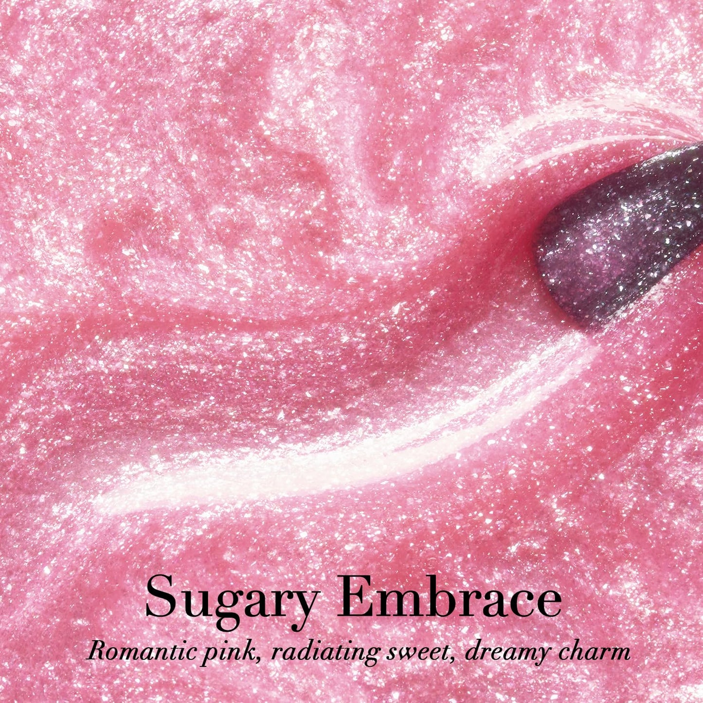 AZUREBEAUTY Glitter Pink Nail Polish no Gel Quick Dry Natural Shine Nail Lacquer Fingernail Polish Salon-Quality for Women 10ml