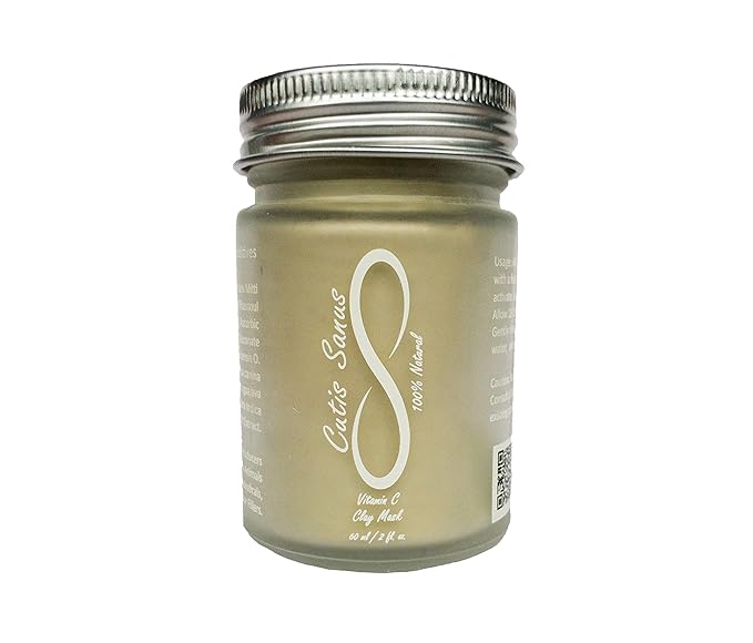 100% Natural Vitamin C Clay Exfoliating Face Mask 60g All Clay & No Water …