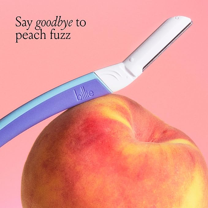 Billie - Dermaplane Starter Kit - Reusable Handle + 3 Refill Blades - Remove Facial Hair + Perfectly Shape Brows - Dermatologist-Approved - WaterPark