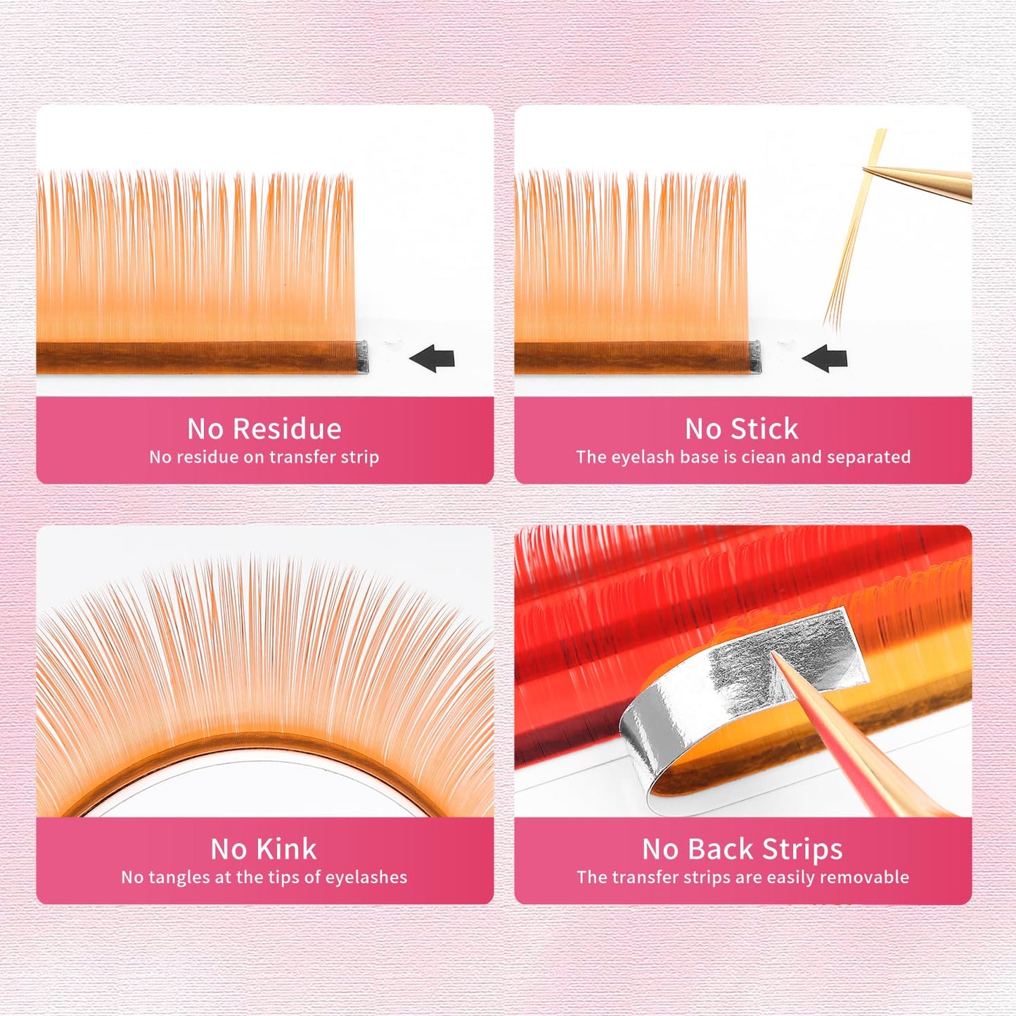 Eyelash Extensions Colored Lashes Extension 0.07 C Curl Lashes 12mm Classic Lash Extensions Soft Individual Lashes 16 Rows Natural False Eyelashes Volume Lashes Professional Use(Colored,0.07-C,12mm)