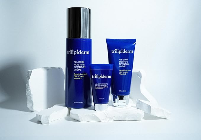 Trilipiderm 3oz TSA Travel Size 6-Pack All-Body Moisturizer with SPF 30 for Body, Face, Hands, & Feet