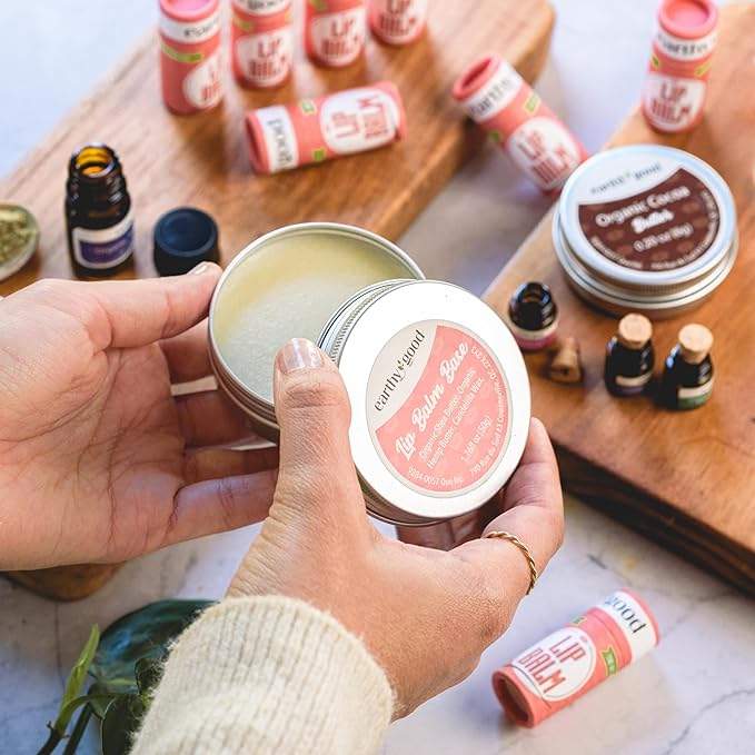 Earthy Good Organic DIY Lip Balm Making Craft Kit By Kiss Naturals