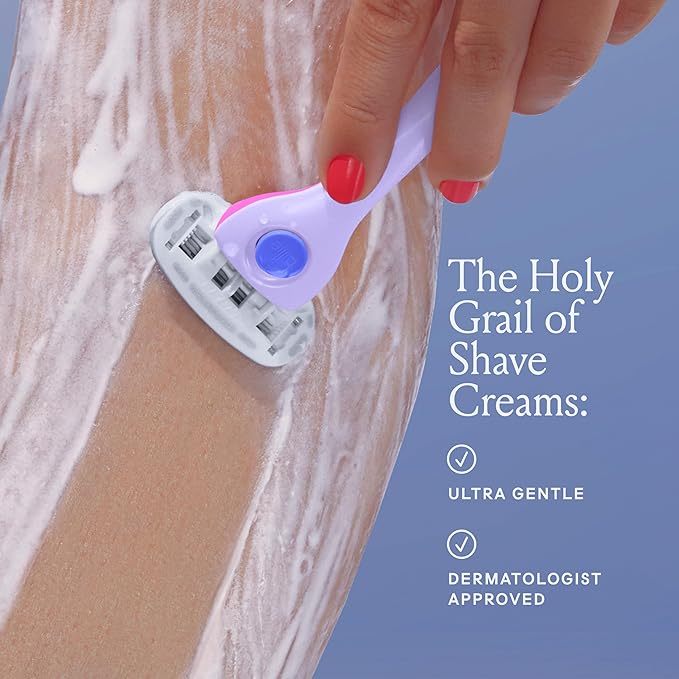 Billie Whipped Shave Cream - Ultra Gentle Protection - Fragrance-Free & Dermatologist-Approved - Designed for Sensitive Skin - 6.5 fl oz