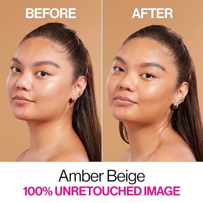 wet n wild Bare Focus Skin Tint, 5% Niacinamide Enriched, Buildable Sheer Lightweight Coverage, Natural Radiant Finish, Hyaluronic & Vitamin Hydration Boost, Cruelty-Free & Vegan - Amber Beige