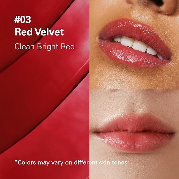 Melixir Vegan Lip Butter #03 Red Velvet (+11 more colors), Deep Nourishing Tinted Lip Balm for Dry Lips, Bee-Free, Petrolatum-Free, Plant-Based, Hydrating for Cracked & Chapped Lips, Travel Essentials