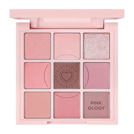 HOLIKA HOLIKA My Fave Mood Eye Palette 03 Pinkology | 9 Shade, Cool tones, Soft Eye Shadow, KBeauty Pink Eye Makeup, Daily, High Pigment, Smooth, Matte, Shimmer finishes