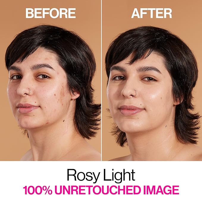 wet n wild Bare Focus Skin Tint, 5% Niacinamide Enriched, Buildable Sheer Lightweight Coverage, Natural Radiant Finish, Hyaluronic & Vitamin Hydration Boost, Cruelty-Free & Vegan - Rosy Light