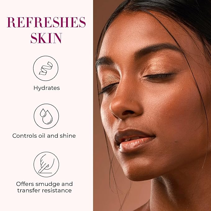 LUMINESS Waterproof Setting Spray for Makeup, Airbrush Spray Makeup Sealant (2.36 fl oz) - Long-Lasting Face Make Up Spray with Hydrating Mist Helps Control Oil & Replenishes Moisture