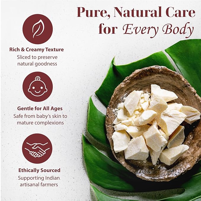 era of nature Kokum Butter Raw - 32 oz (2lb) – Natural Butter for Body Butters, Lotion Bars, Lip Balm, Soap Making – Blends Well with Shea or Cocoa Butter – For Stretch Marks, Scars, Pregnancy Care