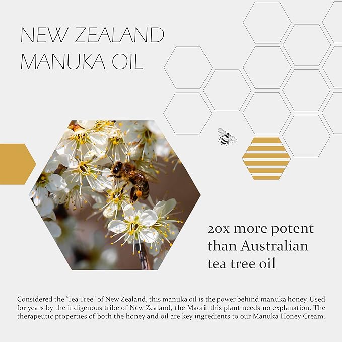 BALM OF GILEAD Manuka Eczema Honey Cream - Moisturizer for Sensitive Skin, Eczema, Psoriasis & Dermatitis - Manuka Honey Ointment, Grassfed Tallow