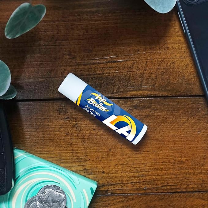 FANMATS 34693 Los Angeles Rams Smooth Mint SPF 15 Lip Balm