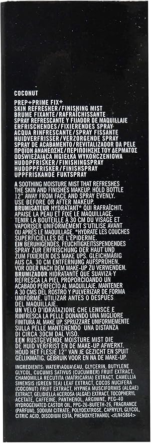 Mac Prep and Prime Fix Plus Skin Refresher Finishing Mist (Scent Coconut) 3.4 Ounces
