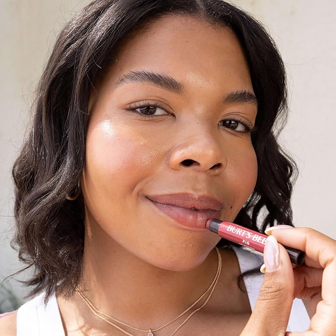 Burt's Bees Lip Shimmer Pink Collection, Tinted Lip Balm Stick, Moisturizing for All Day Hydration with Natural Glowy Pigmented Finish & Buildable Color, 3 Shades; Value Pack, 3 Tubes x 0.09 Oz